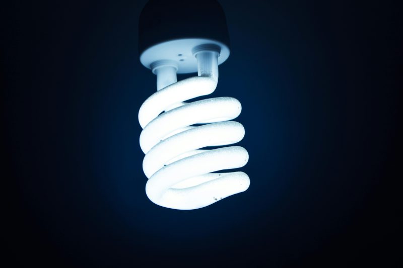 White cfl bulb